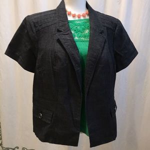 Dress Barn Roz & Ali short sleeve blazer